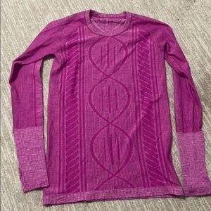 Pink lulu lemon long sleeve